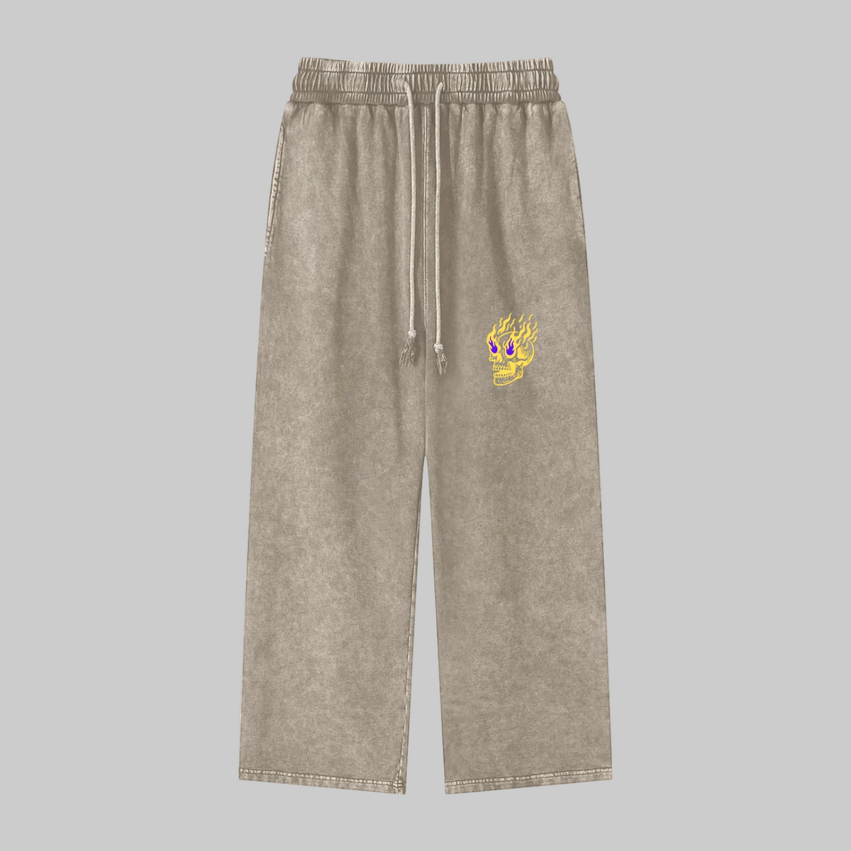 Flamin' Skull Sweatpants LSU Colorway