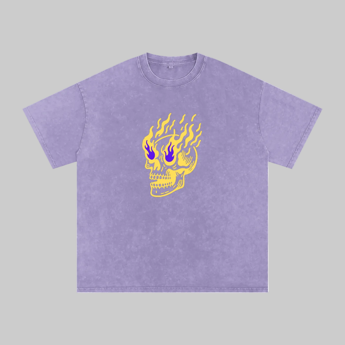 Flamin' Skull Tee LSU Colorway (Large Logo)