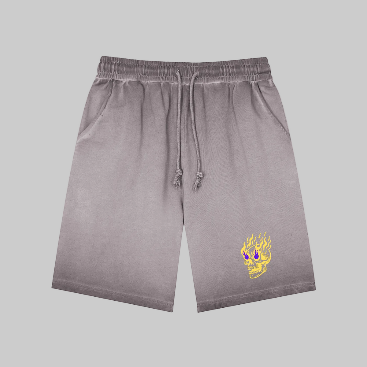 Flamin' Skull Shorts LSU Colorway