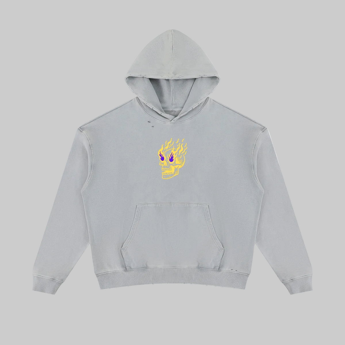 Flamin' Skull Hoodie LSU Colorway