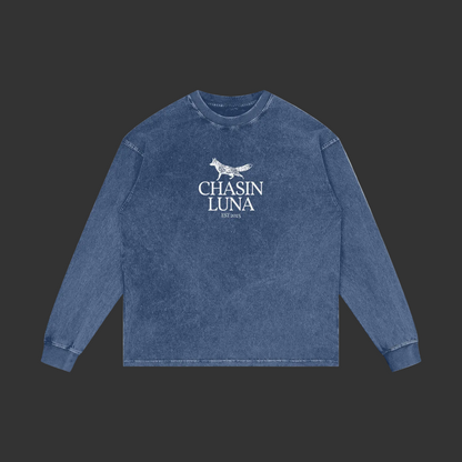 Acid Wash Oversize Long Sleeve T-Shirt