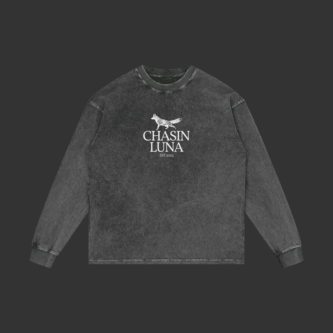 Acid Wash Oversize Long Sleeve T-Shirt