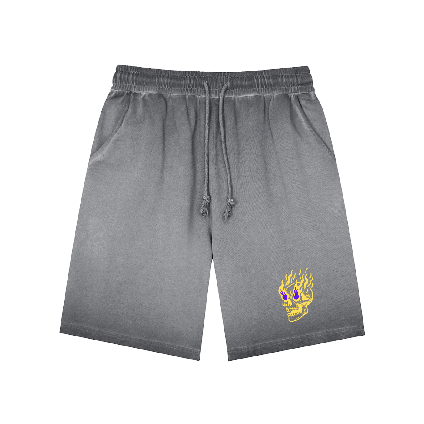 Flamin' Skull Shorts LSU Colorway