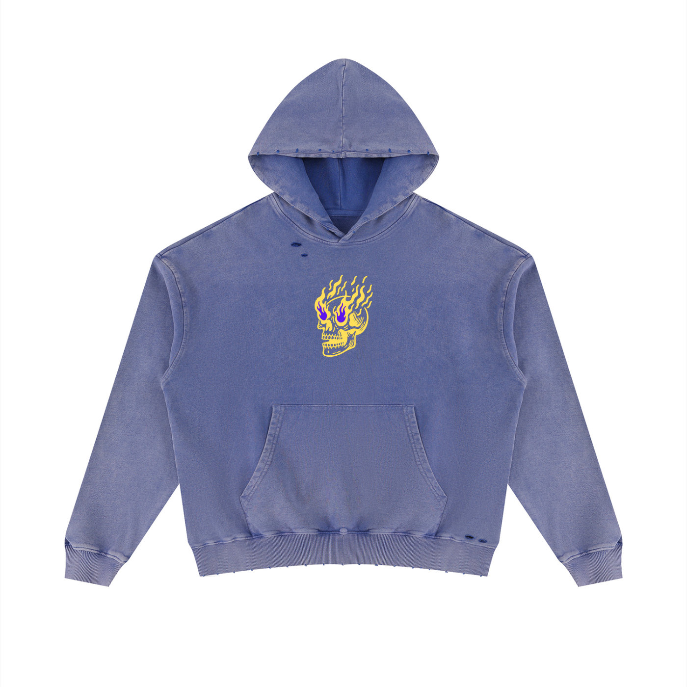 Flamin' Skull Hoodie LSU Colorway