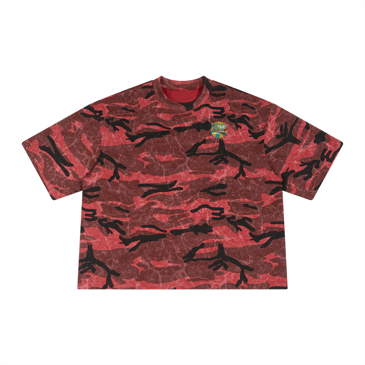 Unisex Boxy Camo Print T-Shirt