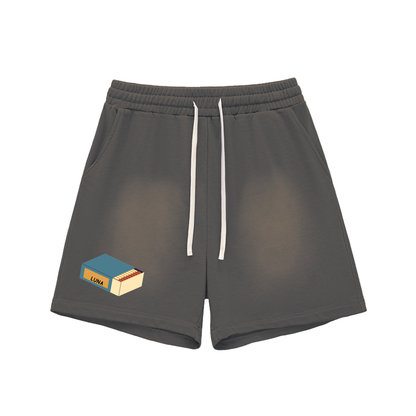Matchbox Sun Fade Raw Edge Shorts