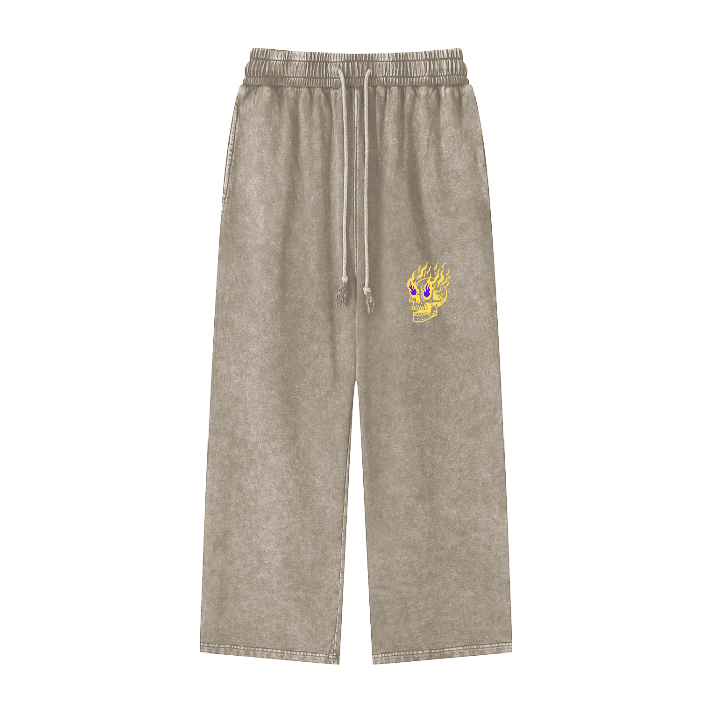Flamin' Skull Sweatpants LSU Colorway