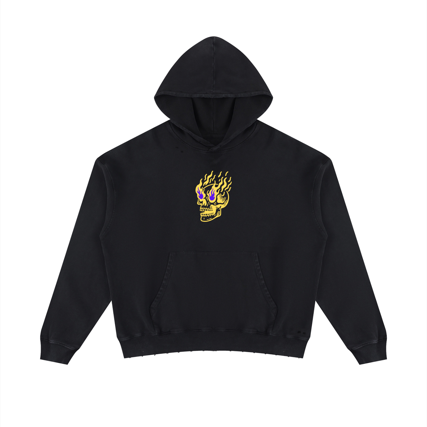 Flamin' Skull Hoodie LSU Colorway