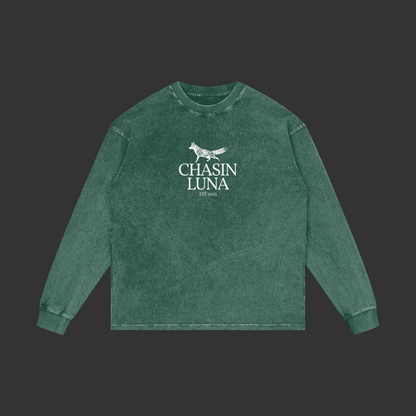 Acid Wash Oversize Long Sleeve T-Shirt