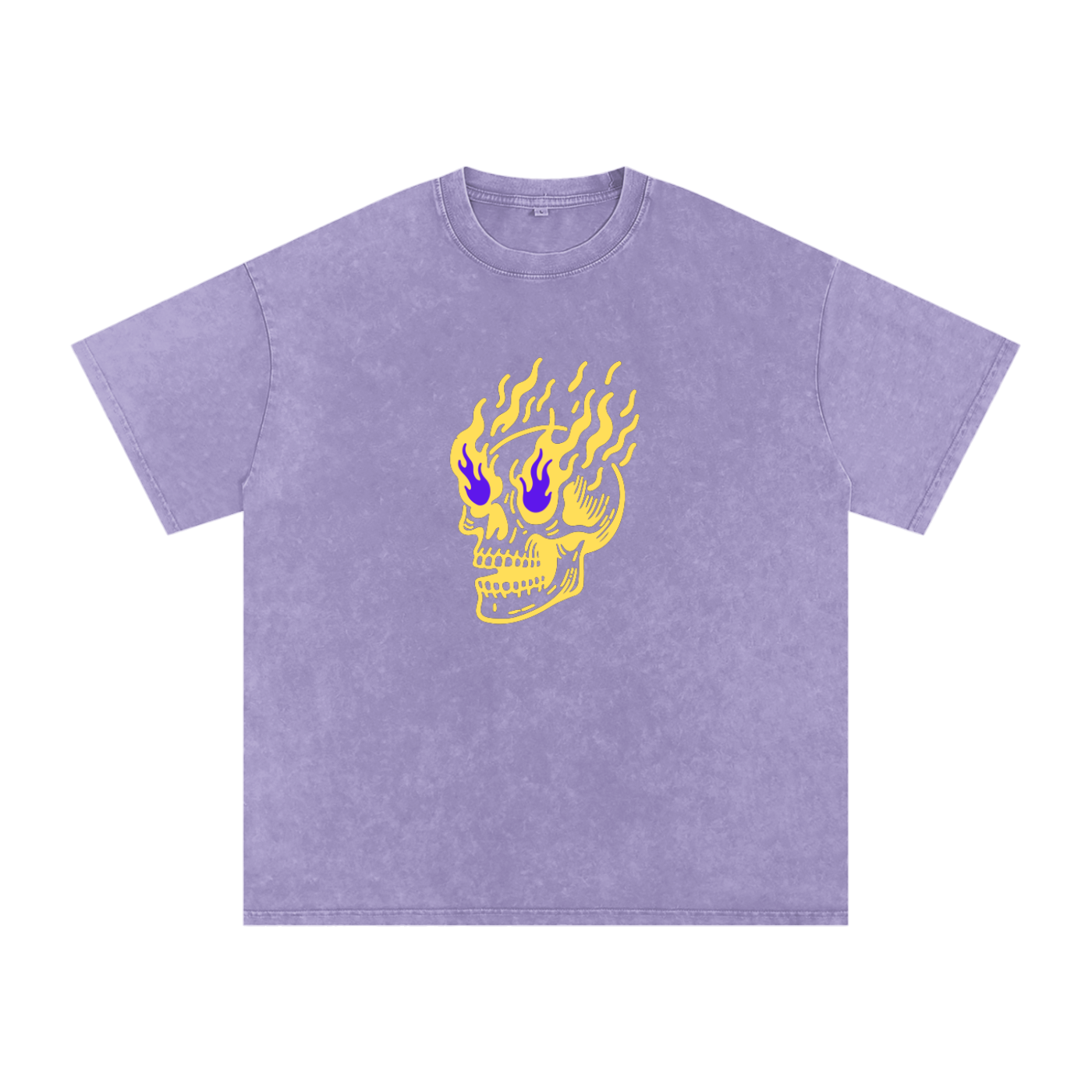 Flamin' Skull Tee LSU Colorway (Large Logo)