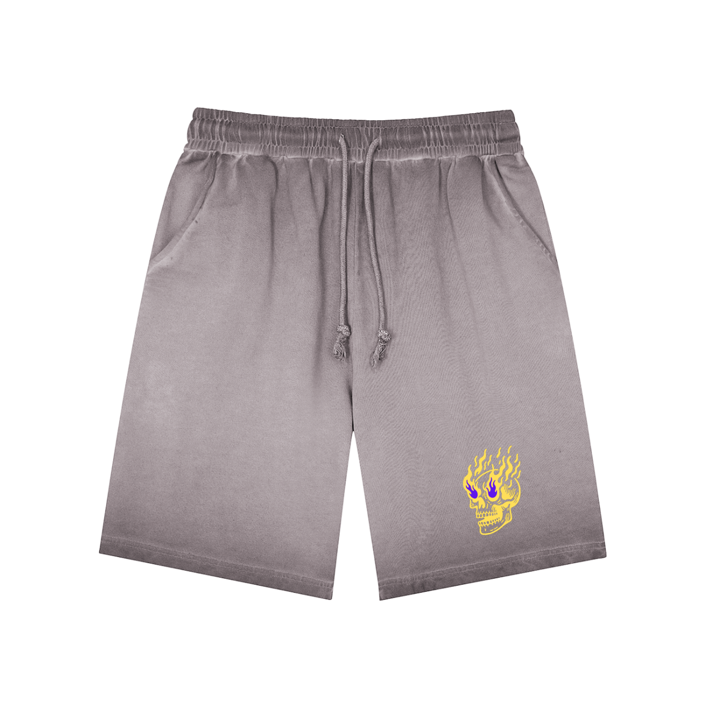 Flamin' Skull Shorts LSU Colorway