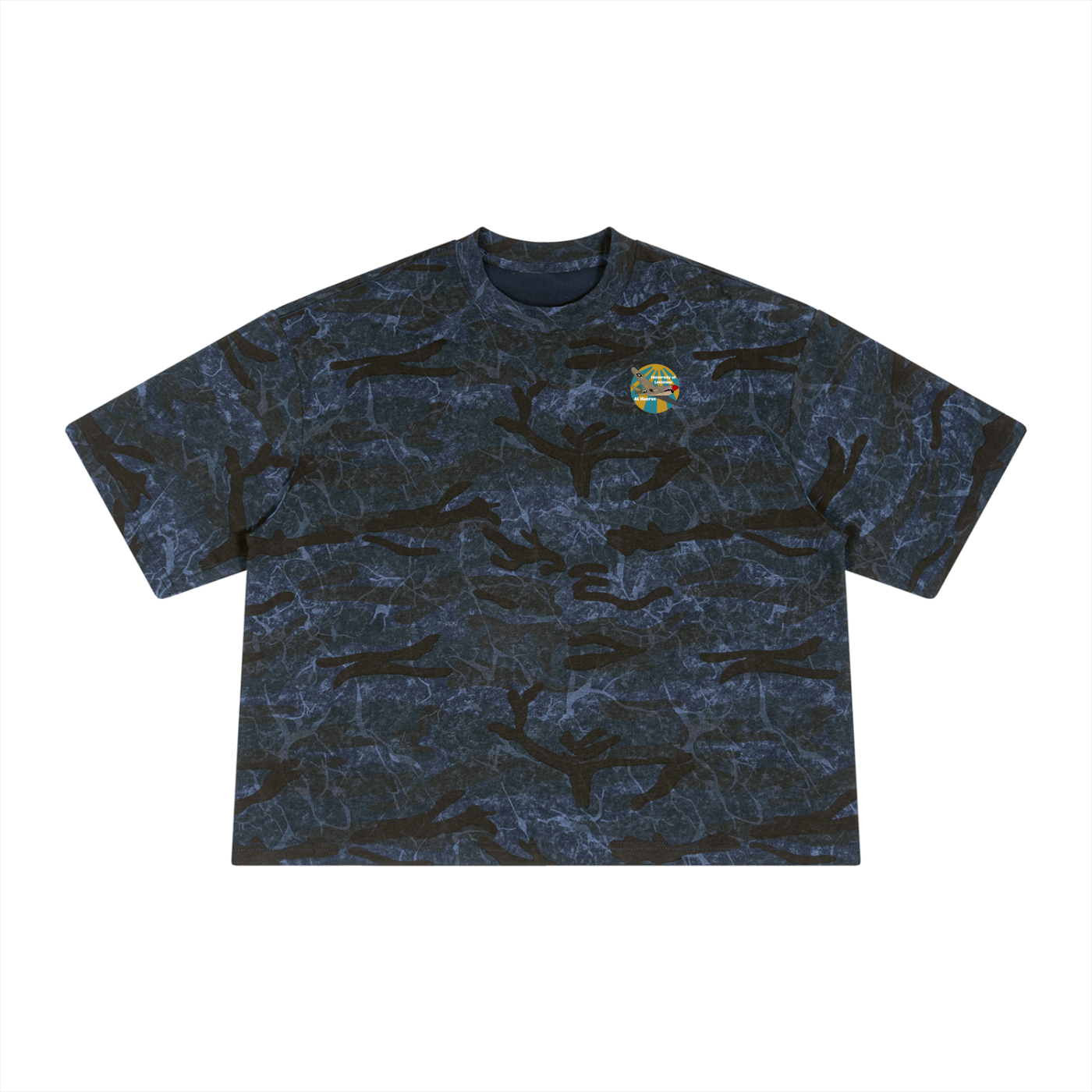 Unisex Boxy Camo Print T-Shirt