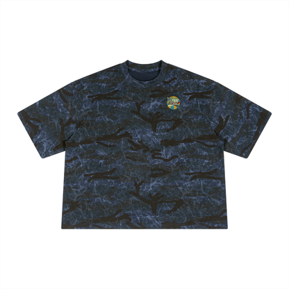 Unisex Boxy Camo Print T-Shirt