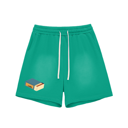 Matchbox Sun Fade Raw Edge Shorts