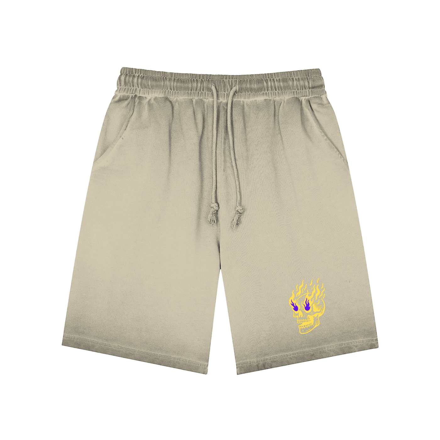 Flamin' Skull Shorts LSU Colorway