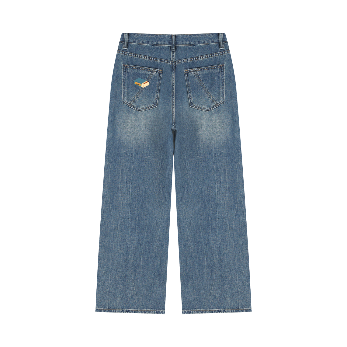 Women’s Vintage Wash Wide Leg Jeans
