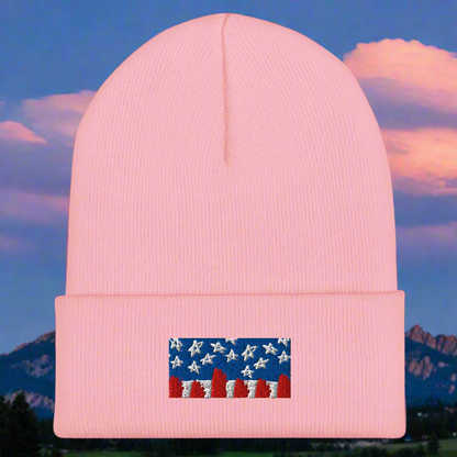 USA Stitch Cuffed Beanie