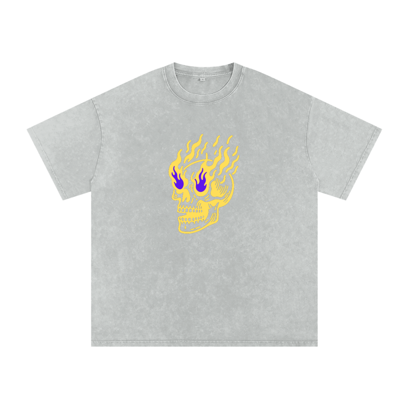 Flamin' Skull Tee LSU Colorway (Large Logo)