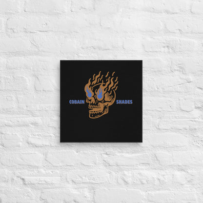 Cobain Shades Skull Canvas