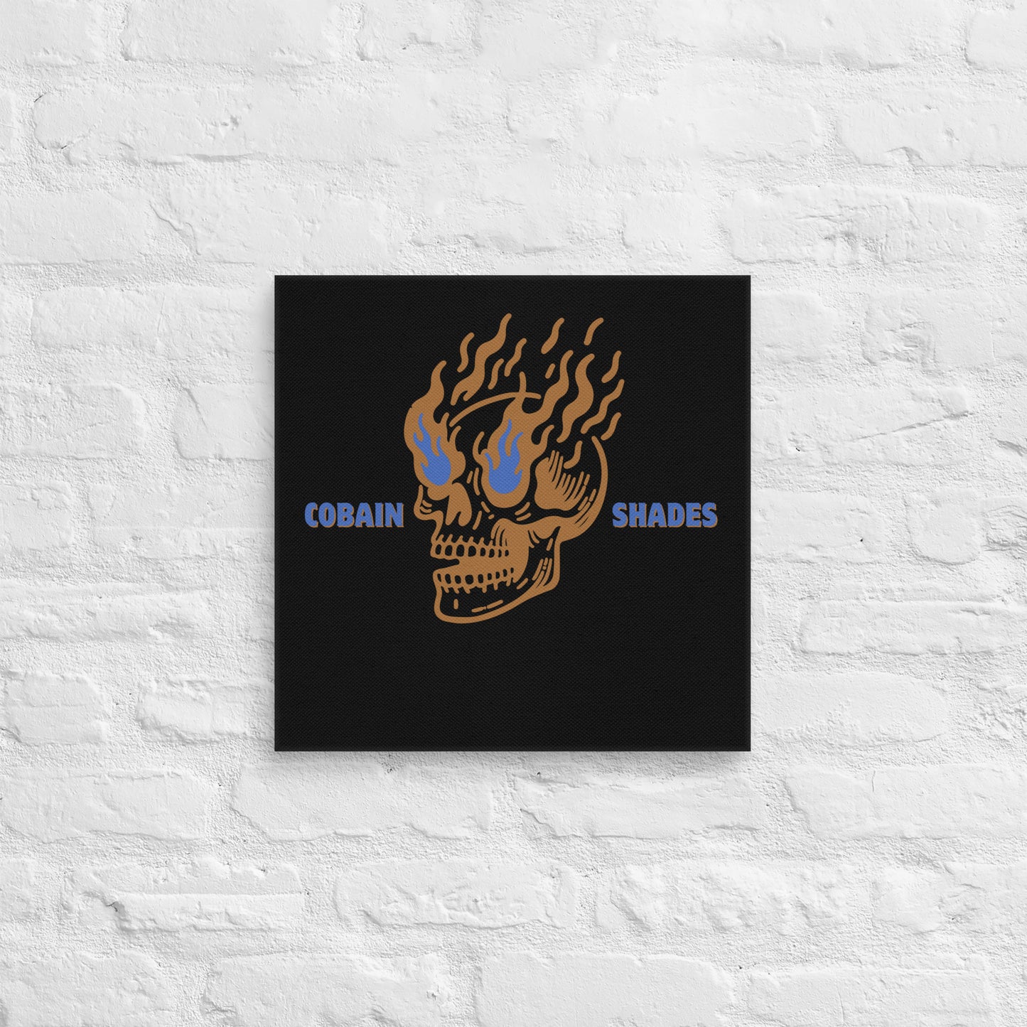 Cobain Shades Skull Canvas