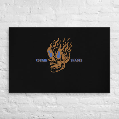 Cobain Shades Skull Canvas