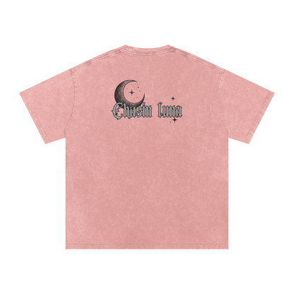 Snow Washed Oversized Cotton T-Shirt