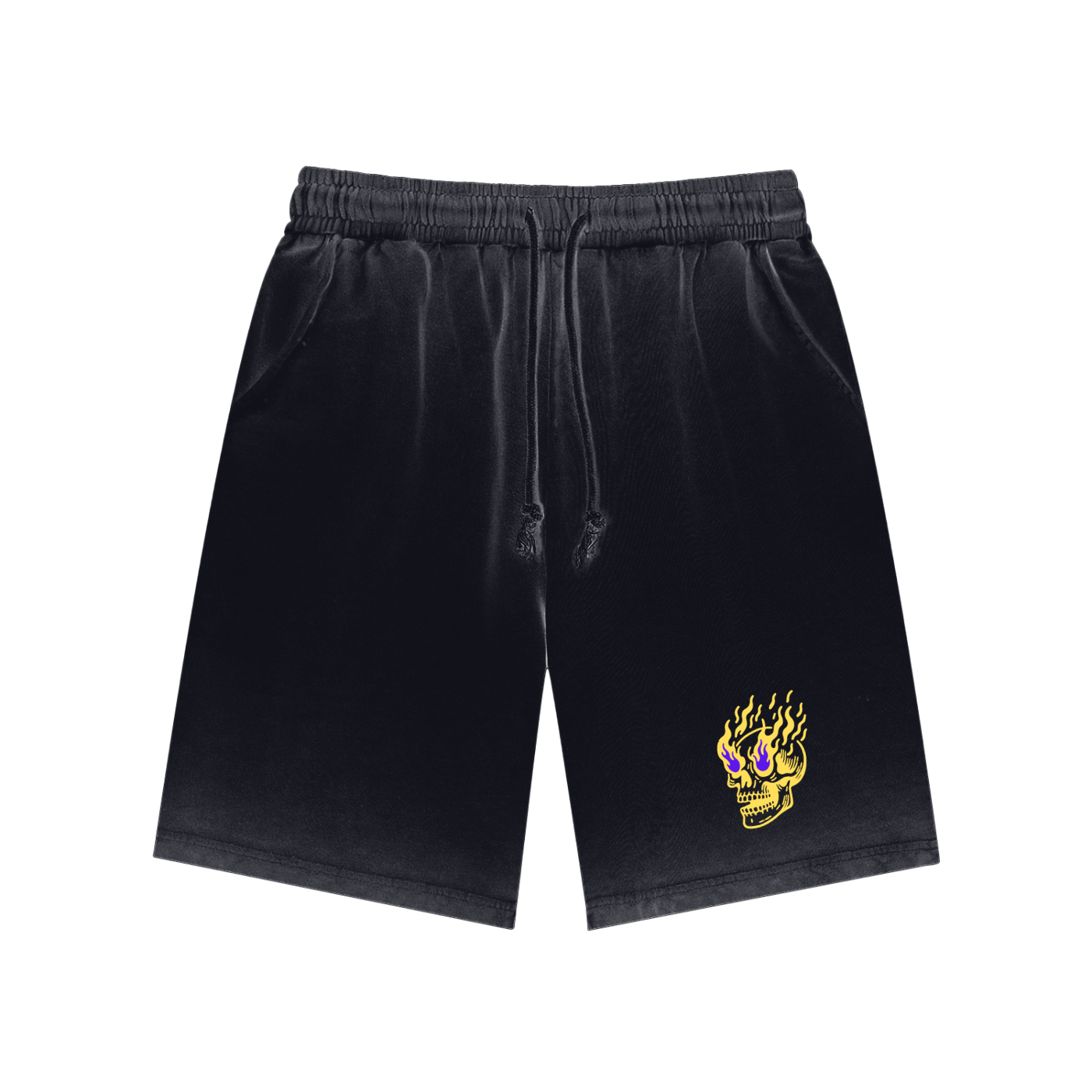 Flamin' Skull Shorts LSU Colorway