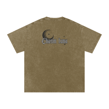 Snow Washed Oversized Cotton T-Shirt