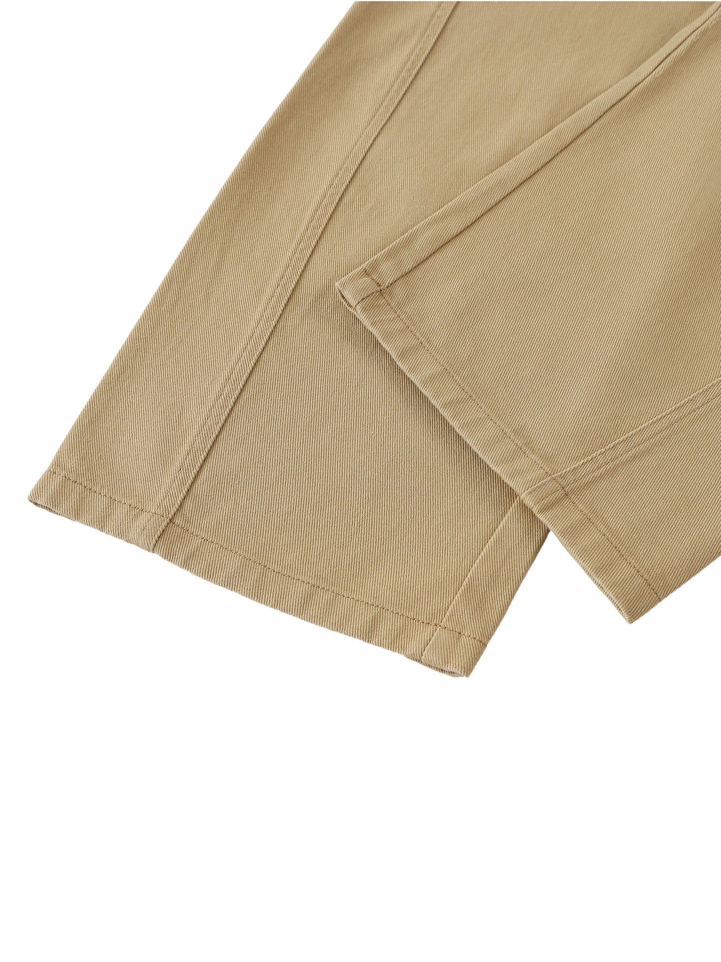 Belted Barrel-leg Chino Pants Womens