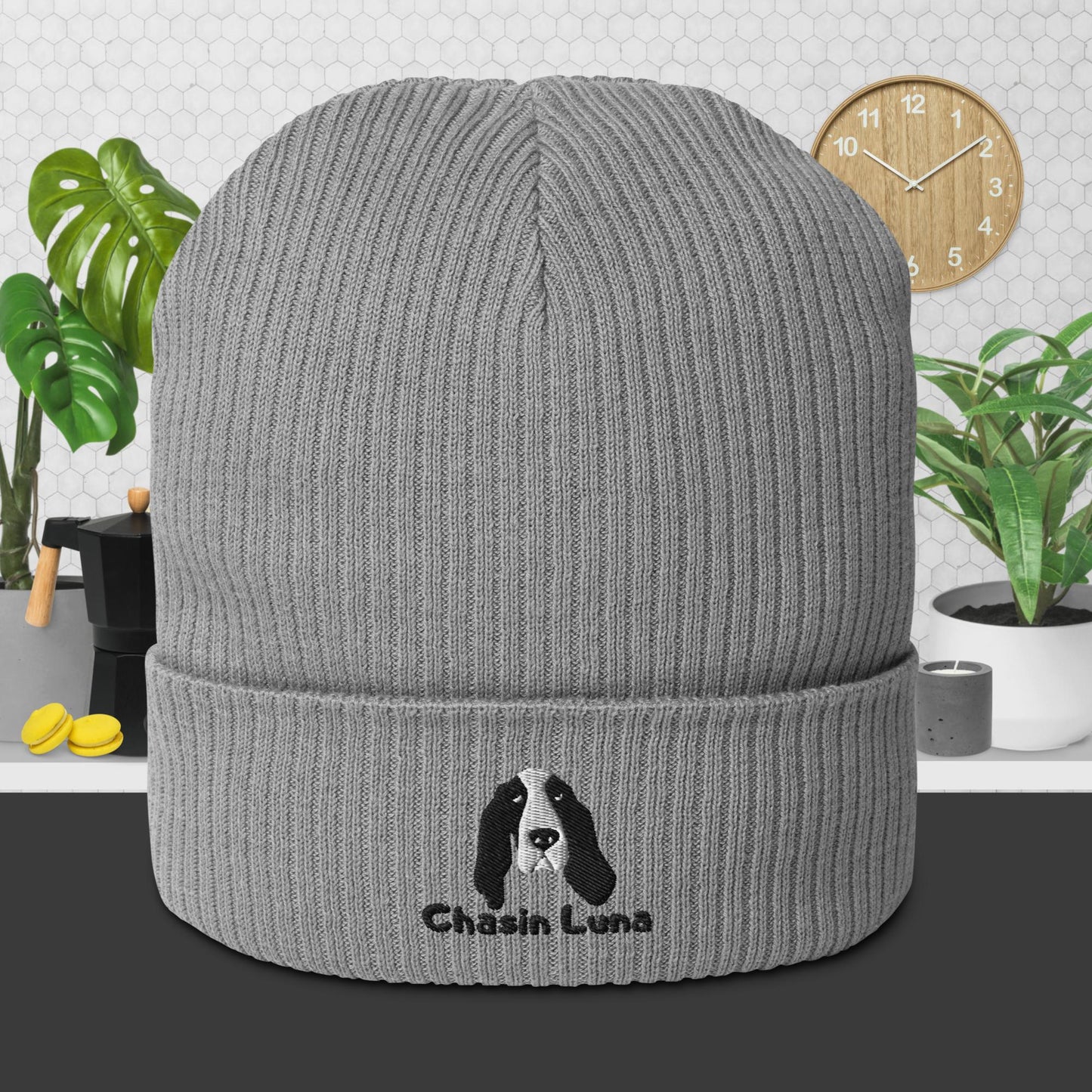 Hound Dog Collection ribbed beanie grey edition